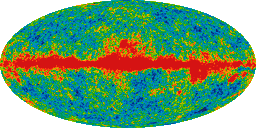 WMAP Five Year Full-sky Temperature Maps Q band