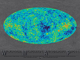 WMAP 2002 poster -The microwave sky without the galaxy signal